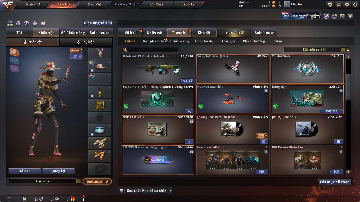 shop acc cf uy tin gia re
